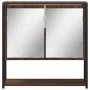 Badezimmerspiegelschrank aus braunem Eichenholz 60x16x60 cm von , Schminktische - Ref: Foro24-842425, Preis: 54,78 €, Rabatt: %