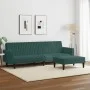 Dark green velvet 2-piece sofa set by , Sofas - Ref: Foro24-3216282, Price: 325,27 €, Discount: %