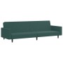 Dark green velvet 2-piece sofa set by , Sofas - Ref: Foro24-3216282, Price: 330,71 €, Discount: %
