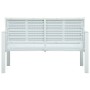 Weiße HDPE-Gartenbank in Holzoptik 120 cm von vidaXL, Gartenbänke - Ref: Foro24-47870, Preis: 165,93 €, Rabatt: %