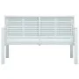 White HDPE garden bench wood look 120 cm by vidaXL, garden benches - Ref: Foro24-47870, Price: 154,83 €, Discount: %