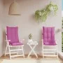 2 Stück Stuhlkissen mit hoher Rückenlehne, rosa Oxford-Stoff von , Kissen für Stühle und Sofas - Ref: Foro24-377662, Preis: 5...