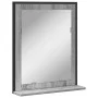 Sonoma Gray Engineered Wood Bathroom Mirror with Shelf by , Dressing tables - Ref: Foro24-842419, Price: 44,06 €, Discount: %