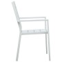 Sillas de jardín 4 unidades HDPE aspecto de madera blanco de vidaXL, Sillas de jardín - Ref: Foro24-47884, Precio: 228,80 €, ...