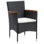 5-piece garden furniture set with black synthetic rattan cushions by , Garden sets - Ref: Foro24-3095016, Price: 369,76 €, Di...