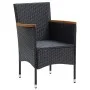 5-piece garden furniture set with black synthetic rattan cushions by , Garden sets - Ref: Foro24-3095016, Price: 369,76 €, Di...