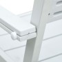 Sillas de jardín 4 unidades HDPE aspecto de madera blanco de vidaXL, Sillas de jardín - Ref: Foro24-47884, Precio: 228,80 €, ...