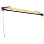 Toldo retráctil aluminio y tela amarillo y blanco 3,5x2,5 m de , Toldos - Ref: Foro24-3154557, Precio: 543,13 €, Descuento: %