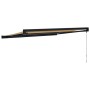 Toldo retráctil aluminio y tela amarillo y blanco 3,5x2,5 m de , Toldos - Ref: Foro24-3154557, Precio: 518,19 €