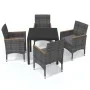 5-piece garden furniture set with gray synthetic rattan cushions by , Garden sets - Ref: Foro24-3095028, Price: 410,81 €, Dis...