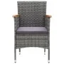 5-piece garden furniture set with gray synthetic rattan cushions by , Garden sets - Ref: Foro24-3095028, Price: 410,81 €, Dis...