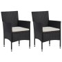 3-piece garden dining set and black synthetic rattan cushions by , Garden sets - Ref: Foro24-3095009, Price: 279,81 €, Discou...