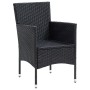 3-piece garden dining set and black synthetic rattan cushions by , Garden sets - Ref: Foro24-3095009, Price: 279,81 €, Discou...