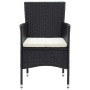 3-piece garden dining set and black synthetic rattan cushions by , Garden sets - Ref: Foro24-3095009, Price: 279,81 €, Discou...