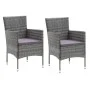 3-teiliges Gartenmöbel-Set mit grauen synthetischen Rattankissen von , Gartensets - Ref: Foro24-3095021, Preis: 273,38 €, Rab...