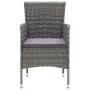 3-piece garden furniture set with gray synthetic rattan cushions by , Garden sets - Ref: Foro24-3095021, Price: 273,38 €, Dis...