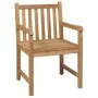 Garden chairs 2 pcs solid teak wood with black cushions by , Garden chairs - Ref: Foro24-3062752, Price: 300,30 €, Discount: %