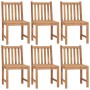 Garden chairs 6 units solid teak wood with cushions by , Garden chairs - Ref: Foro24-3073141, Price: 696,69 €, Discount: %