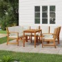 Juego comedor jardín y cojines 7 piezas madera maciza acacia de , Conjuntos de jardín - Ref: Foro24-3154974, Precio: 902,44 €