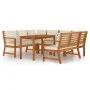 Garden dining set and cushions 7 pieces solid acacia wood by , Garden sets - Ref: Foro24-3154974, Price: 905,25 €, Discount: %