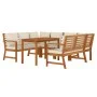 Garden dining set and cushions 7 pieces solid acacia wood by , Garden sets - Ref: Foro24-3154974, Price: 905,25 €, Discount: %