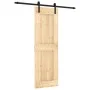 Schiebetür mit Beschlägen aus massivem Kiefernholz, 70 x 210 cm von , Türen - Ref: Foro24-3202975, Preis: 157,02 €, Rabatt: %