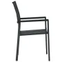 Sillas de jardín 2 unidades plástico con aspecto de ratán negro de vidaXL, Sillas de jardín - Ref: Foro24-47889, Precio: 85,9...