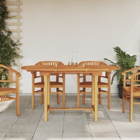 Ausziehbarer Gartentisch aus massivem Teakholz 110-160x80x75 cm von , Gartentische - Ref: Foro24-363486, Preis: 257,66 €, Rab...