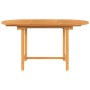 Extendable garden table solid teak wood 110-160x80x75 cm by , Garden tables - Ref: Foro24-363486, Price: 258,14 €, Discount: %