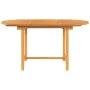 Extendable garden table solid teak wood 110-160x80x75 cm by , Garden tables - Ref: Foro24-363486, Price: 253,75 €, Discount: %