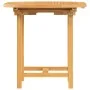 Extendable garden table solid teak wood 110-160x80x75 cm by , Garden tables - Ref: Foro24-363486, Price: 253,75 €, Discount: %