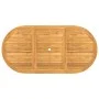 Extendable garden table solid teak wood 110-160x80x75 cm by , Garden tables - Ref: Foro24-363486, Price: 253,75 €, Discount: %