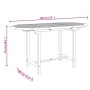 Extendable garden table solid teak wood 110-160x80x75 cm by , Garden tables - Ref: Foro24-363486, Price: 258,14 €, Discount: %