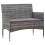 Gartenbank 105 cm graues synthetisches Rattan von , Gartenbänke - Ref: Foro24-43958, Preis: 89,69 €, Rabatt: %