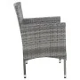 Garden bench 105 cm gray synthetic rattan by , garden benches - Ref: Foro24-43958, Price: 91,60 €, Discount: %