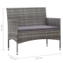 Gartenbank 105 cm graues synthetisches Rattan von , Gartenbänke - Ref: Foro24-43958, Preis: 89,69 €, Rabatt: %