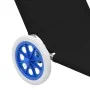 Tumbona plegable con toldo y ruedas acero negra de , Tumbonas - Ref: Foro24-44323, Precio: 63,42 €, Descuento: %