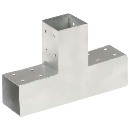 T-förmige Pfostenverbinder aus verzinktem Metall, 71 x 71 mm von , Zaunpfosten - Ref: Foro24-145455, Preis: 22,59 €, Rabatt: %