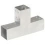 Galvanized metal T-shaped post connectors 71x71 mm by , fence posts - Ref: Foro24-145455, Price: 21,05 €, Discount: %