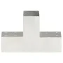 Galvanized metal T-shaped post connectors 71x71 mm by , fence posts - Ref: Foro24-145455, Price: 21,05 €, Discount: %