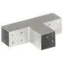 Galvanized metal T-shaped post connectors 71x71 mm by , fence posts - Ref: Foro24-145455, Price: 21,05 €, Discount: %