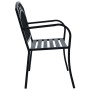 Gartenbank aus schwarzem Stahl, 125 cm von vidaXL, Gartenbänke - Ref: Foro24-47945, Preis: 82,95 €, Rabatt: %