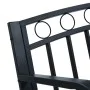 Gartenbank aus schwarzem Stahl, 125 cm von vidaXL, Gartenbänke - Ref: Foro24-47945, Preis: 82,95 €, Rabatt: %