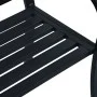 Gartenbank aus schwarzem Stahl, 125 cm von vidaXL, Gartenbänke - Ref: Foro24-47945, Preis: 82,95 €, Rabatt: %