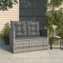 Gartenbank mit grauen synthetischen Rattankissen 105 cm von , Gartenbänke - Ref: Foro24-362319, Preis: 113,67 €, Rabatt: %