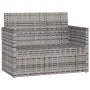 Gartenbank mit grauen synthetischen Rattankissen 105 cm von , Gartenbänke - Ref: Foro24-362319, Preis: 111,04 €, Rabatt: %