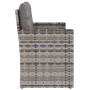 Garden bench with gray synthetic rattan cushions 105 cm by , garden benches - Ref: Foro24-362319, Price: 113,67 €, Discount: %