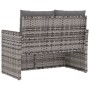 Gartenbank mit grauen synthetischen Rattankissen 105 cm von , Gartenbänke - Ref: Foro24-362319, Preis: 113,67 €, Rabatt: %