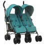 Green steel twin cart by , Baby strollers - Ref: Foro24-10240, Price: 244,26 €, Discount: %