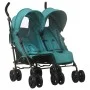 Carrito para gemelos de acero verde de , Cochecitos de bebé - Ref: Foro24-10240, Precio: 239,82 €, Descuento: %